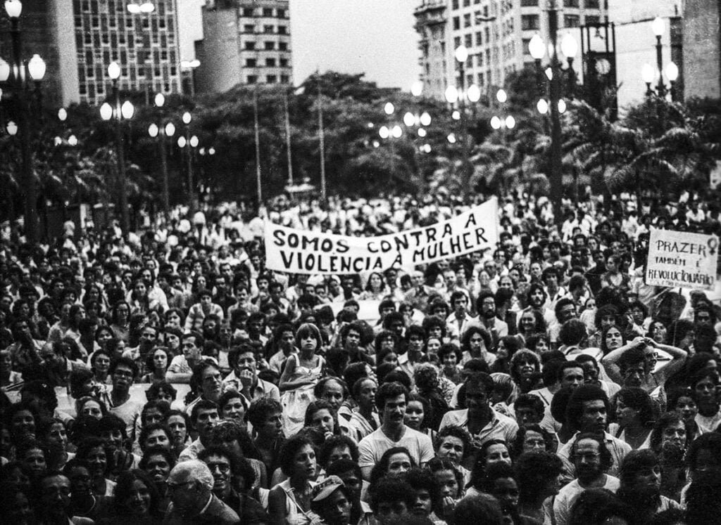 3 CONGRESSO MULHER PAULISTA NA PCA SE, SP, 1981, PROTESTO